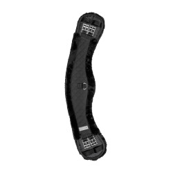 Cinta meia-lua Waldhausen curta tecido acolchoado Preto / preto