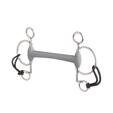 Freio Pelham Beris curto com cano de oliva Freio Pelham Beris curto com cano de oliva