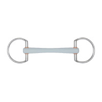 Mordida de bridão Beris com azeitonas, barra de conforto fina e anel de 6 cm Suave