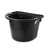 Balde-comedouro de porta Waldhausen com alça Preto