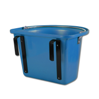 Balde-comedouro de porta Waldhausen com alça Azul