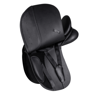 Sela de adestramento Waldhausen couro Comfort Preto Sela de adestramento Waldhausen couro Comfort Preto