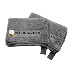 Toalhas de microfibra Waldhausen com 2 unidades Cinzento