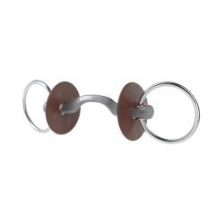 Mors de bridão Beris passagem de língua Konnex anel fechado 7,5 cm