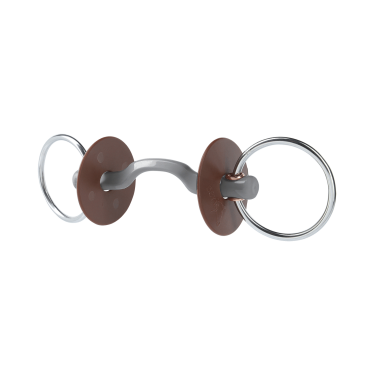 Mors de bridão Beris passagem de língua Konnex anel fechado 7,5 cm