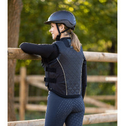 Colete de proteção Swing P19 fecho de correr adulto Preto / cinza Cinzento