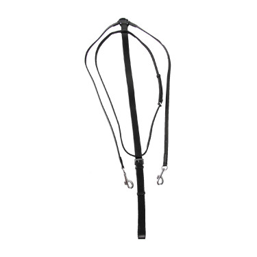 Martingal ajustável para rédeas Star Preto