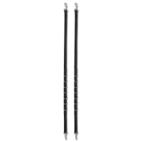 Rendas fixas em nylon Star Preto