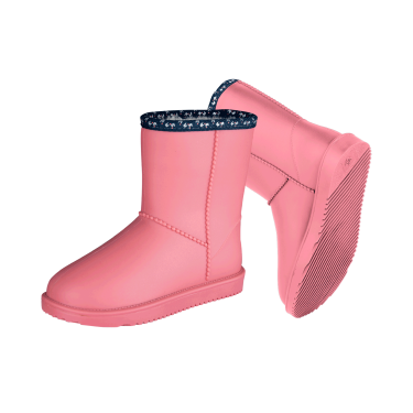 Botins ELT Rainless Rosa vermelha / coração da sorte Botins ELT Rainless Rosa vermelha / coração da sorte