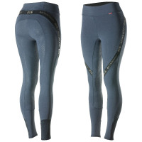 Calça colante B Vertigo Jenny com fundo de camurça feminino Azul-marinho Calça colante B Vertigo Jenny com fundo de camurça feminino Azul-marinho