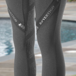 Calça colante B Vertigo Jenny com fundo de camurça feminino Preto