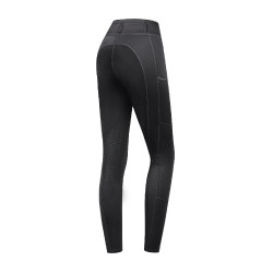 Legging de equitação ELT Ella com grip nos joelhos Preto