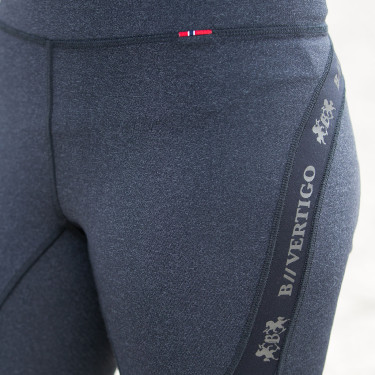 Calça colante B Vertigo Jenny com fundo de camurça feminino Calça colante B Vertigo Jenny com fundo de camurça feminino