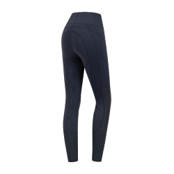 Legging de equitação ELT cintura alta Hanna mesh Azul noturno