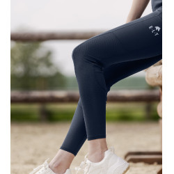 Legging de equitação ELT cintura alta Hanna mesh Azul noturno