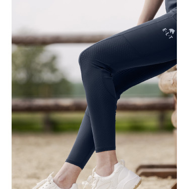 Legging de equitação ELT cintura alta Hanna mesh Azul noturno Legging de equitação ELT cintura alta Hanna mesh Azul noturno