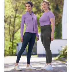 Legging de equitação ELT cintura alta Hanna mesh Azul noturno