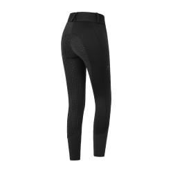 Calça de equitação ELT cintura alta Essential silicone Preto