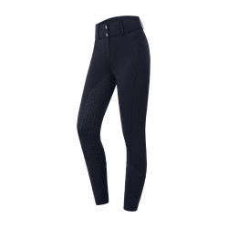 Calça de equitação ELT cintura alta Essential silicone Azul profundo Calça de equitação ELT cintura alta Essential silicone Azul profundo