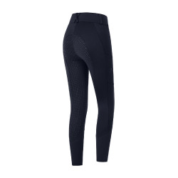 Calça de equitação ELT cintura alta Essential silicone Azul profundo Calça de equitação ELT cintura alta Essential silicone Azul profundo