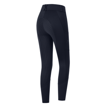 Calça de equitação ELT cintura alta Essential silicone Azul profundo Calça de equitação ELT cintura alta Essential silicone Azul profundo