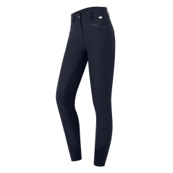 Calça de equitação ELT cintura alta Oktavia Curved Azul profundo
