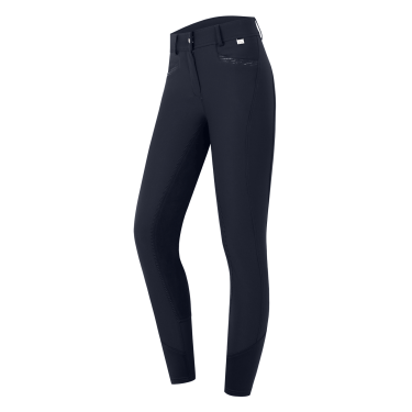 Calça de equitação ELT cintura alta Oktavia Curved Azul profundo