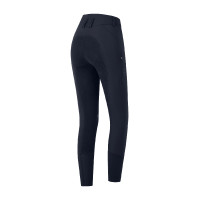 Calça de equitação ELT cintura alta Oktavia Curved Azul profundo