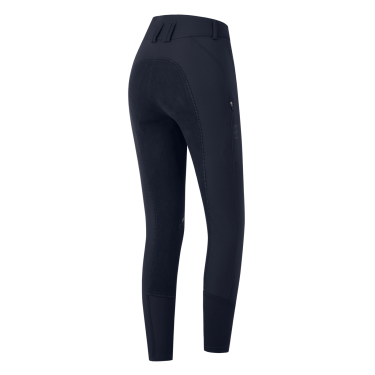 Calça de equitação ELT cintura alta Oktavia Curved Azul profundo