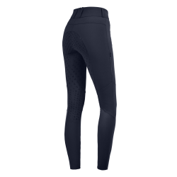 Calça de equitação ELT cintura alta silicone Hella Azul noturno