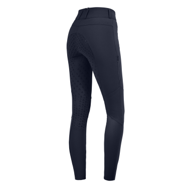 Calça de equitação ELT cintura alta silicone Hella Azul noturno