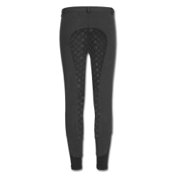 Calça de equitação térmica ELT Fun Sport com silicone infantil Preto Calça de equitação térmica ELT Fun Sport com silicone infantil Preto