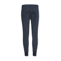 Calça de equitação térmica ELT Fun Sport com silicone infantil Azul noturno