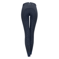 Calça de equitação térmica ELT cintura alta Fun Sport silicone Azul noturno Calça de equitação térmica ELT cintura alta Fun Sport silicone Azul noturno