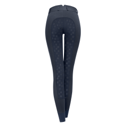 Calça de equitação térmica ELT cintura alta Fun Sport silicone Azul noturno Calça de equitação térmica ELT cintura alta Fun Sport silicone Azul noturno