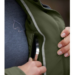 Parka de equitação ELT inverno Kopenhagen Oliva Verde Parka de equitação ELT inverno Kopenhagen Oliva Verde