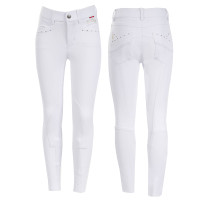 Calça Olivia B Vertigo menina Branco brilhante Calça Olivia B Vertigo menina Branco brilhante