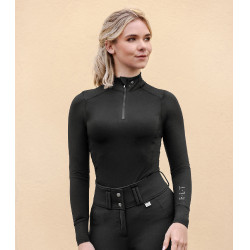 Camiseta com zíper funcional ELT Milano Preto