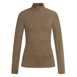 Camiseta com zíper funcional ELT Milano Mistura Cappuccino Castanho