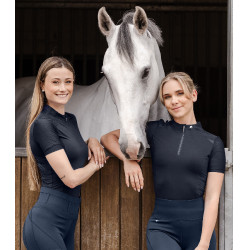 T-shirt com fecho funcional ELT Nancy Azul profundo T-shirt com fecho funcional ELT Nancy Azul profundo