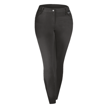 Calça de equitação ELT Dahlia Silicone Lamas Cinzento Calça de equitação ELT Dahlia Silicone Lamas Cinzento