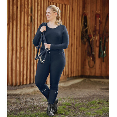 Calça de equitação ELT Dahlia Silicone Azul noturno