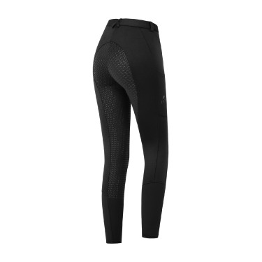 Calça de equitação infantil ELT Essential silicone Preto