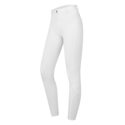 Calça de equitação infantil ELT Essential silicone Branco