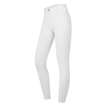 Calça de equitação ELT Essential silicone feminina Branco