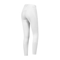 Calça de equitação ELT Essential silicone feminina Branco