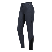 Calça de equitação ELT Lucy Glam silicone Azul noturno Calça de equitação ELT Lucy Glam silicone Azul noturno
