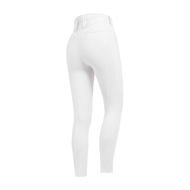Calça de equitação ELT Maja Glam Curved cintura alta Branco