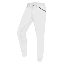 Calça de equitação ELT Marc silicone masculino Branco