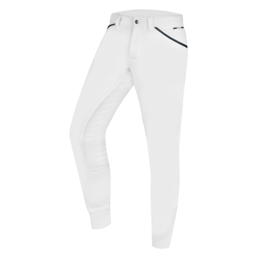 Calça de equitação ELT Marc silicone masculino Branco